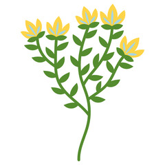 Organic Floral Element