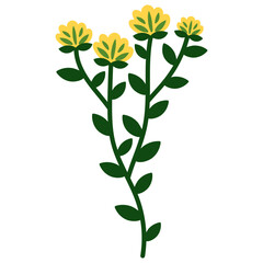 Organic Floral Element