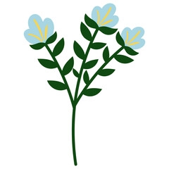 Organic Floral Element