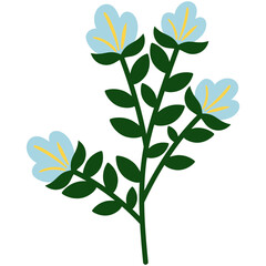 Organic Floral Element