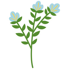 Organic Floral Element