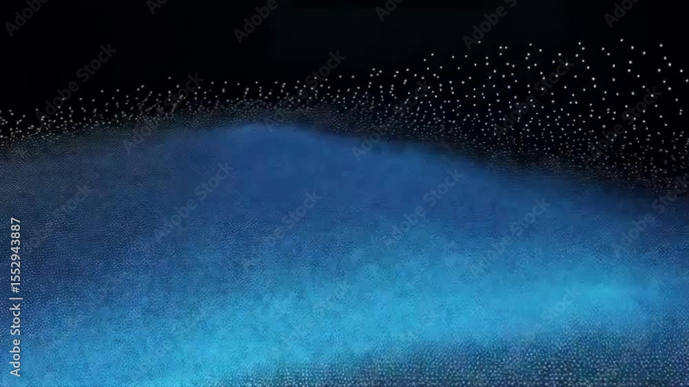 Aufkleber abstract network connection background with blue dots and lines, representing digital technology
