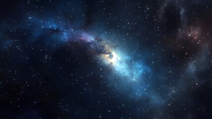 Obraz premium Cosmic Nebula Space Background Starscape
