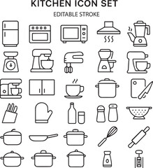 kitchen icons set