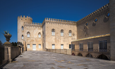 Donnafugata Castle's Gothic Architecture in Ragusa, Sicily, Italy