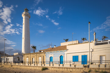 Punta Secca Lighthouse Stands Tall Against a Vibrant Sicilian Sky, Italy