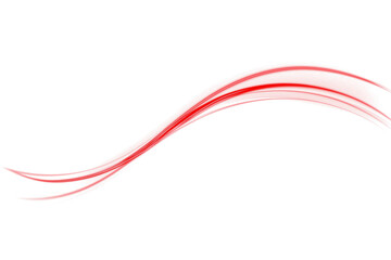 PNG dynamic laser trail on red background with blur motion and line speed effects PNG, where city lights stretch into a vibrant line glowing past another long red line