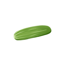 Illustration of a fresh green cucumber 