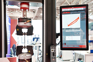 Electromechanical machines for testing metal for tensile with monitor