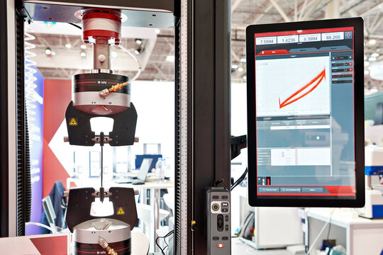 Electromechanical machines for testing metal for tensile with monitor