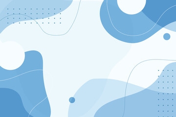 Abstract light blue background with fluid shapes and lines