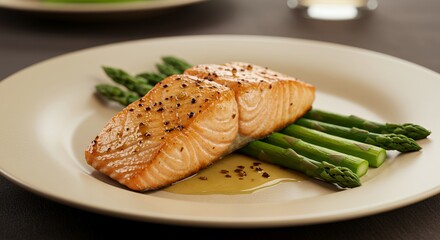 Savor the Exquisite Flavors: Pan-Seared Salmon with Asparagus