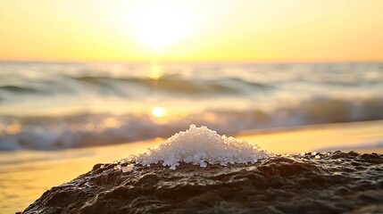White salt crystals 