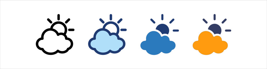 Weather Icon Set Multiple Style Collection