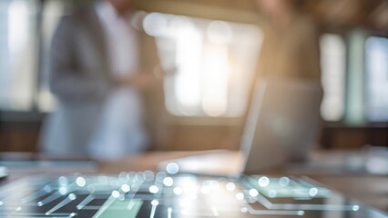 Business Technology Abstract Blur