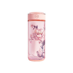 Fototapeta premium Elegant Pink Floral Insulated Tumbler with Lid