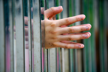 hand in jail