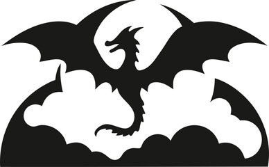 Dragon silhouette