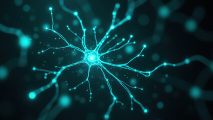 Vagus Nerve Stimulation depicted with a glowing neural network.