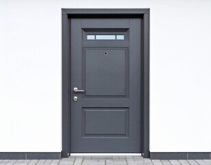 grey front door