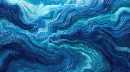 Flowing blue abstract wave background.
