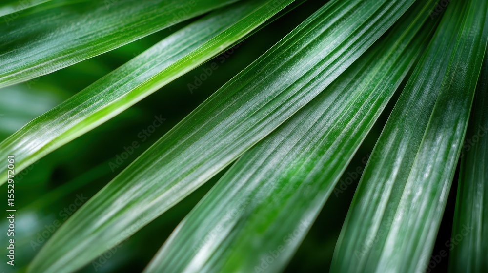 Poster this image features lush green leaves displaying intricate textures and vibrant coloration, creating
