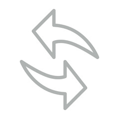 Swap Vector Line Grey Icon Design