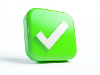 Green check mark icon for approval, verification, and confirmation use cases