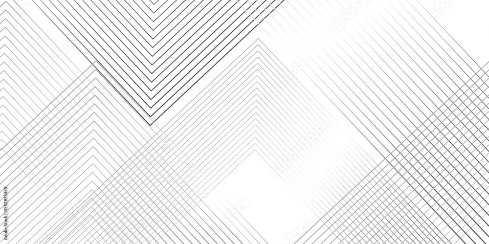 Poster abstract grey lines on white background with luxury shapes square background. modern pattern elegant