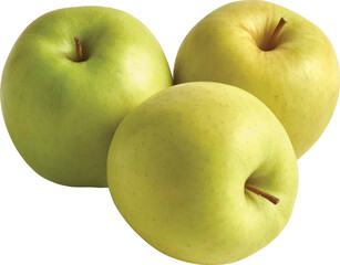 Granny Smith Apples Isolated From Background