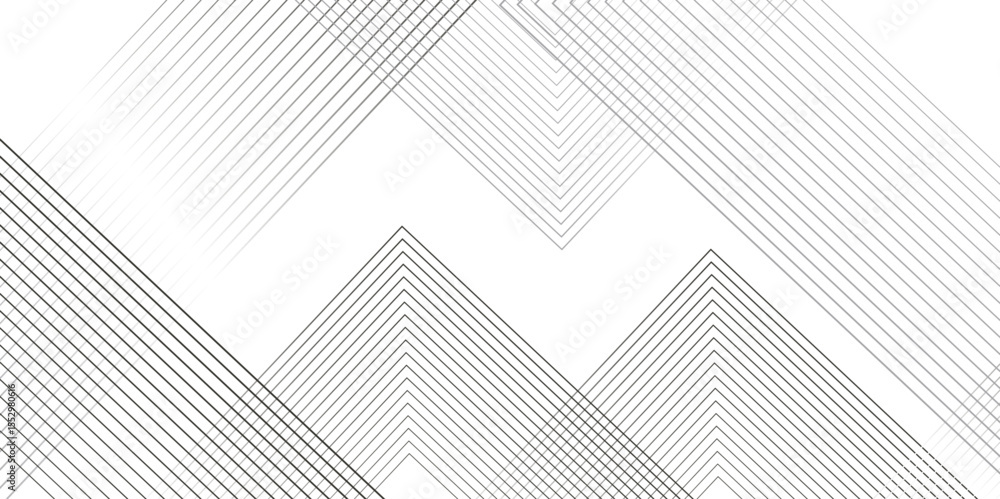 Poster abstract grey lines on white background with luxury shapes square background. modern pattern elegant