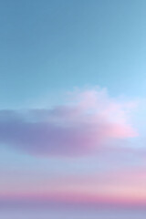 Obraz premium serene sky gradient featuring soft pastel shades of blue pink and violet