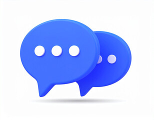 3d chat bubble with dots icon illustration. Dialogue symbol Background isolated. Plastic style icon.dialogue, dot, bubble, chat, comment, conversation, feedback, message, speech, cartoon, 