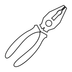 Obraz premium Pliers Repair Tools Icon