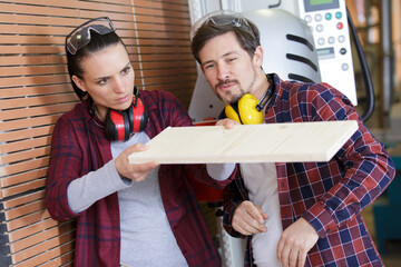 a carpenter working in workshop