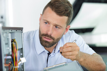 checking old pc in security room