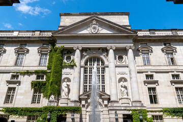 Berlin. Germany. 06.25.2025 Old Museum in Berlin: Classical Facade with Columns 