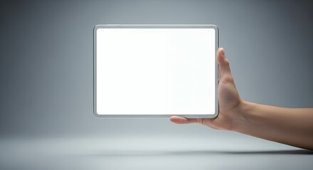 Tablet in Hand Mockup