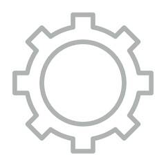 Setting Vector Line Grey Icon Design