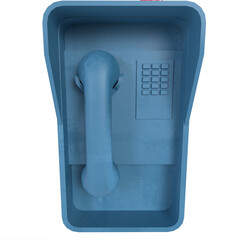 Payphone isolated on transparent