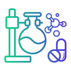 pharmaceutical Line Gradient Icon