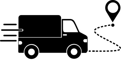 truck with route icon