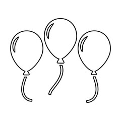 Balloon, Decoration Icon