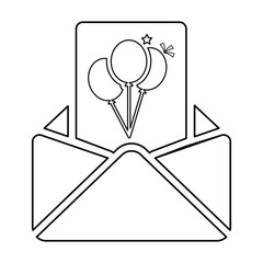 Birthday invitation icon