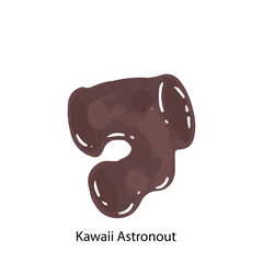 watercolor meteor galaxy planent and star cartoon element stock design