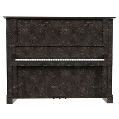 Marble piano isolated on transparent