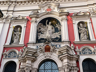 A beautiful example of Polish Renaissance and Baroque architecture, with richly decorated facades...