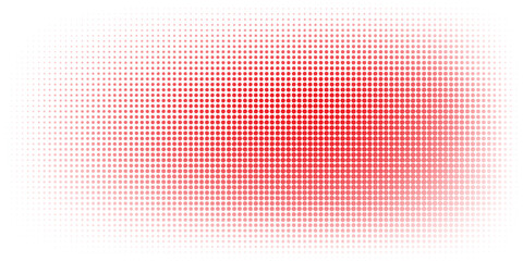 Red Gradient Dot Pattern Creating Abstract Background Design