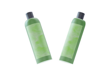 Shampoo and conditioner bottle realistic mockup, Shampoo bottle label realistic 3d mockup