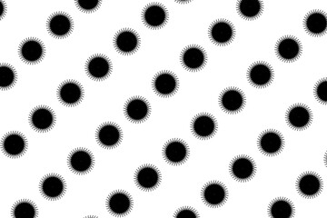 A modern seamless mix pattern combining abstract, geometric, and artistic elements for versatile use in textile design, digital backgrounds, wallpapers, wrapping papers, and branding